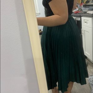 Green skirt
